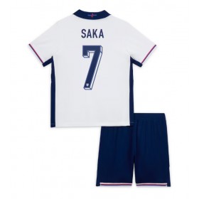 England Bukayo Saka #7 Heimtrikot EM 2024 Kurzarm (+ kurze hosen)